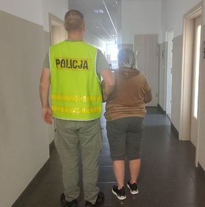 zdjęcie z osobą zatrzymaną