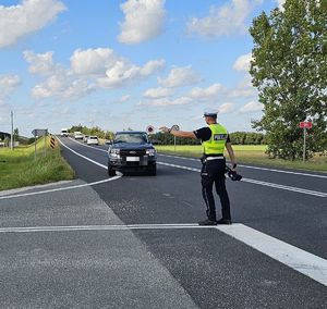 policjant zatrzymuje pojazd