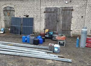 zabezpieczone przedmioty w trakcie przeszukania